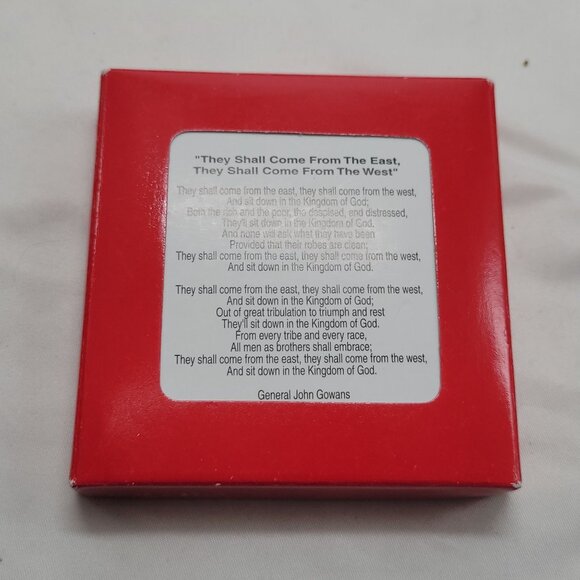 2005 Salvation Army Ornament 24K Gold Flashed Brass Christmas Decoration New In - Picture 3 of 4